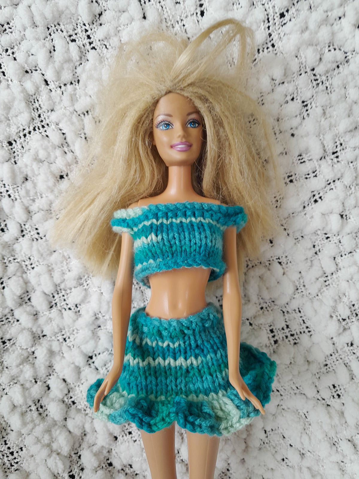 blue skirt & top