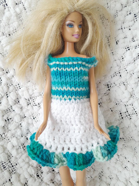 blue striped top